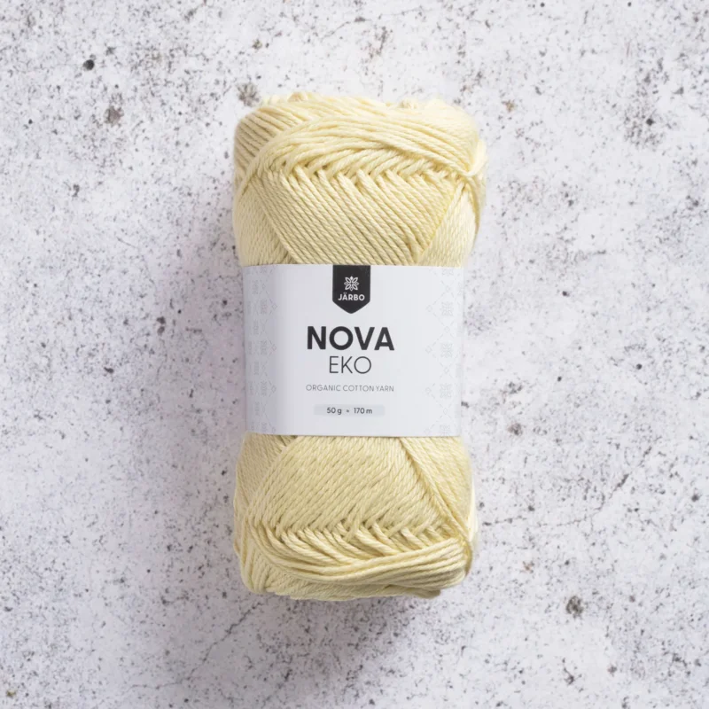 Populärt val Järbo Nova Eko, 71024 Light Yellow, 50g
