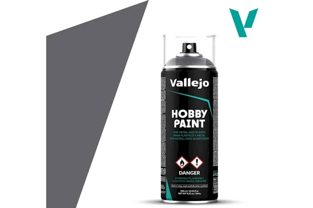 Vallejo Gunmetal Spray – 400 ml (264g) Reapris