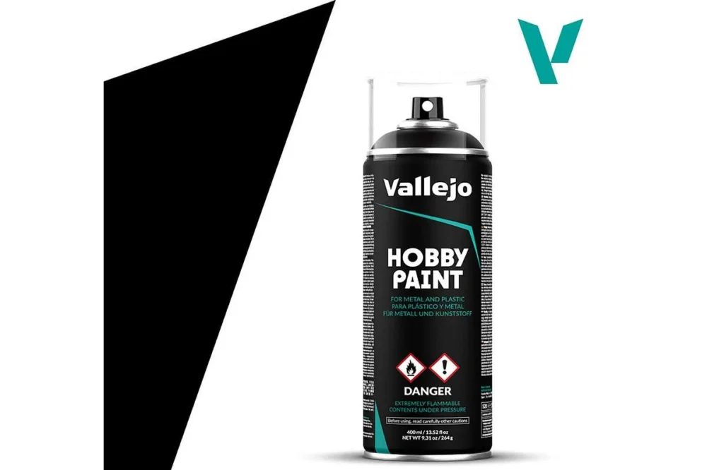 Sänkt pris Vallejo Basic Black Spray – 400 ml (264g)