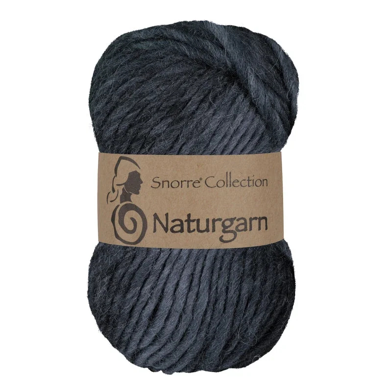 Nyhet Snorre Collection Naturgarn, 50g, 614 Multi grå