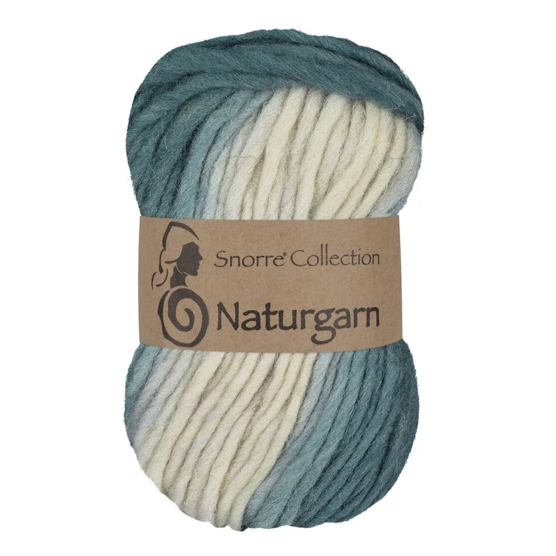 Snorre Collection Naturgarn, 50g, 612 Multi petrol Rabatt