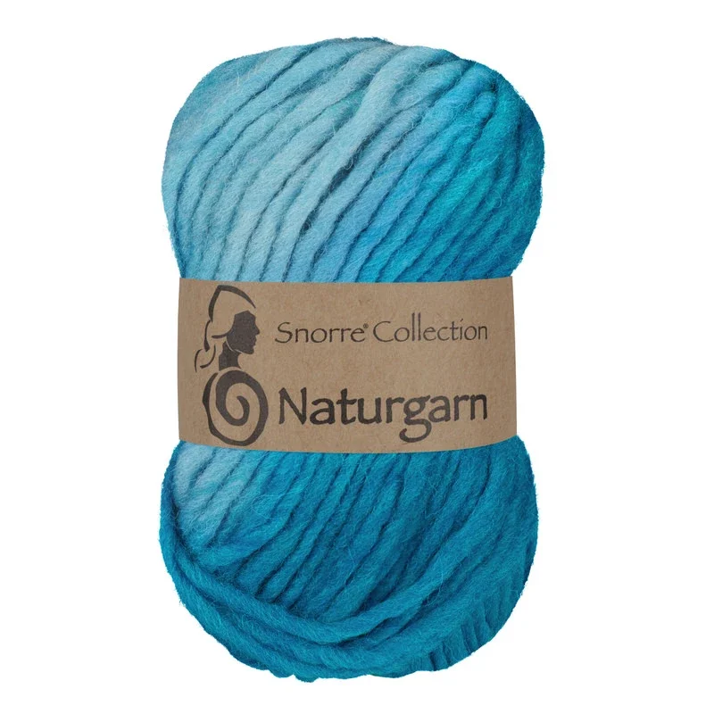 Säker betalning Snorre Collection Naturgarn, 50g, 629 Multi turkos