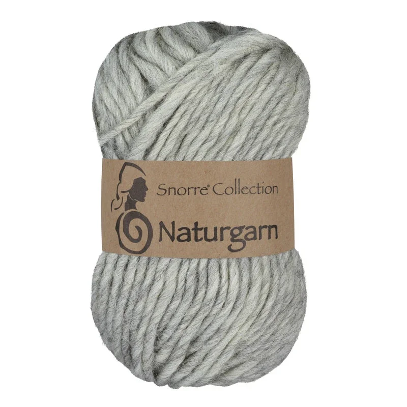Snorre Collection Naturgarn, 50g, 613 Ljusgrå Expressleverans