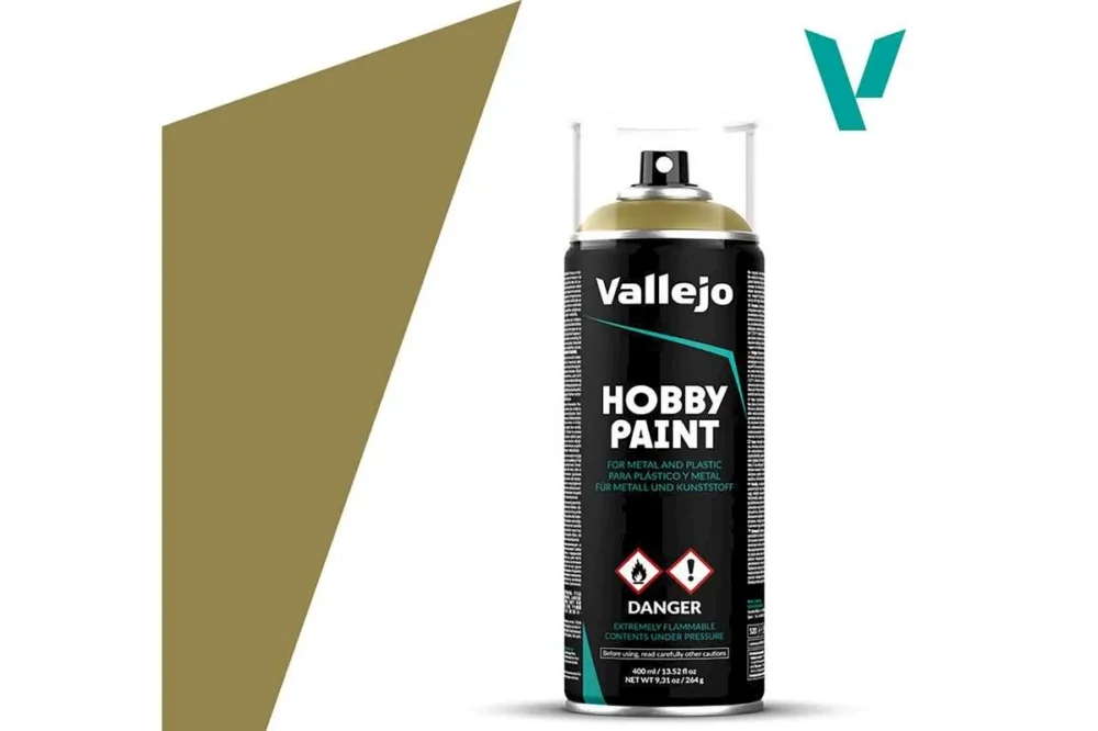Begränsat antal Vallejo Panzer Yellow Spray – 400 ml (264g)