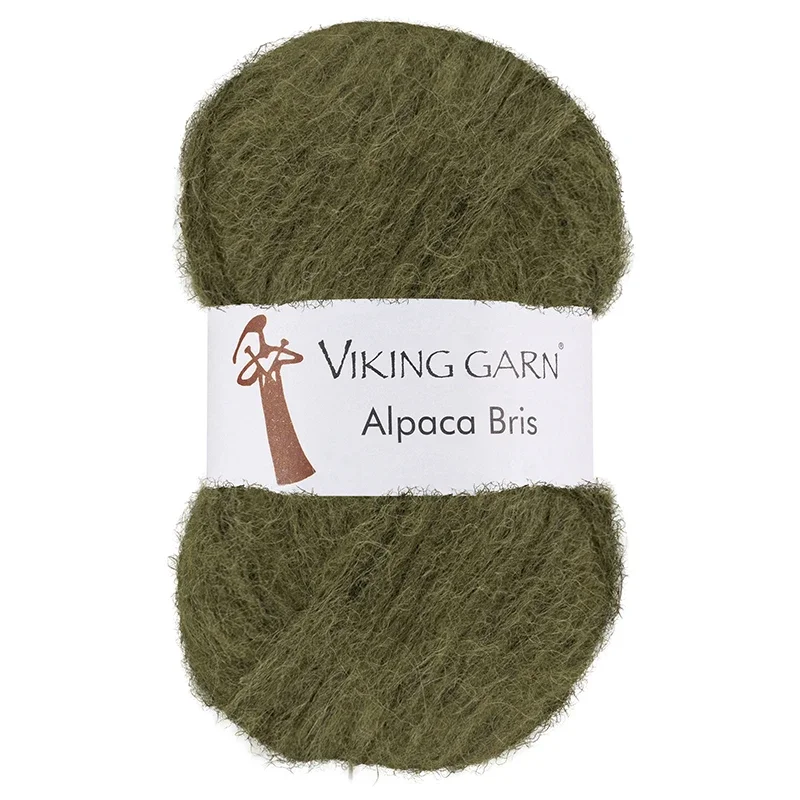 Garn Alpaca Bris, 50g, Grön 335 Begränsat erbjudande