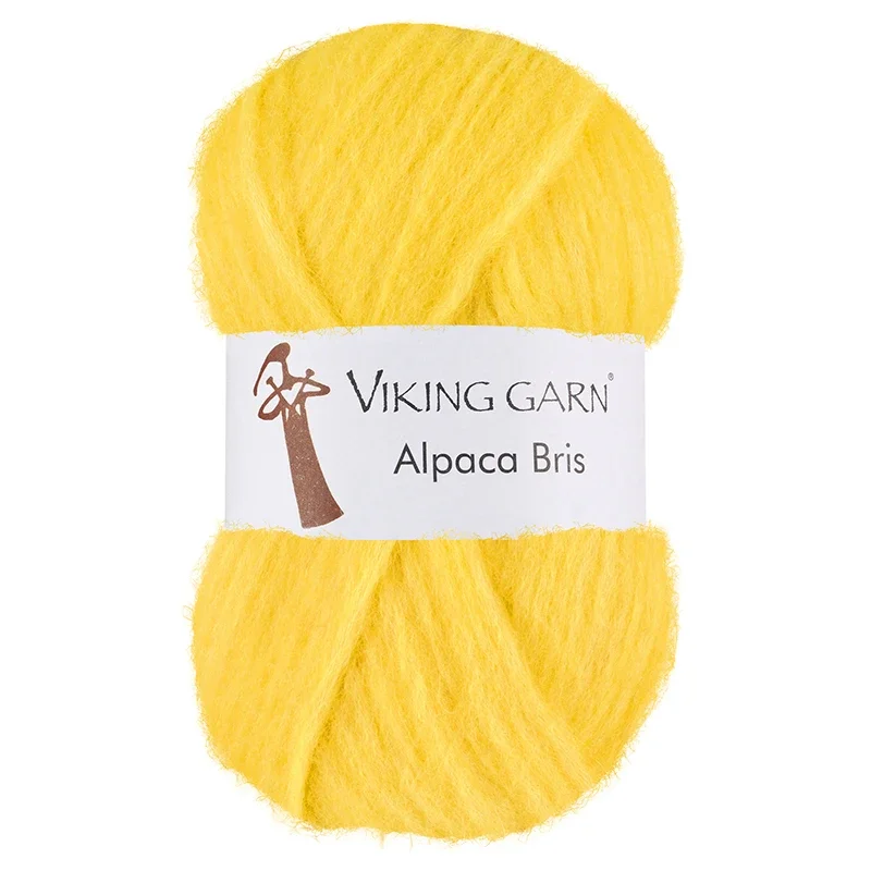 Garn Alpaca Bris, 50g, Citrongul 344 Lågt pris