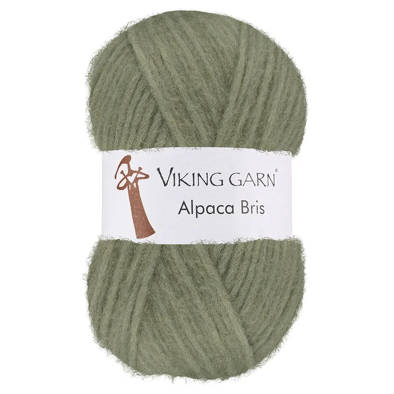 Beställ idag Garn Alpaca Bris, 50g, Mossgrön 334