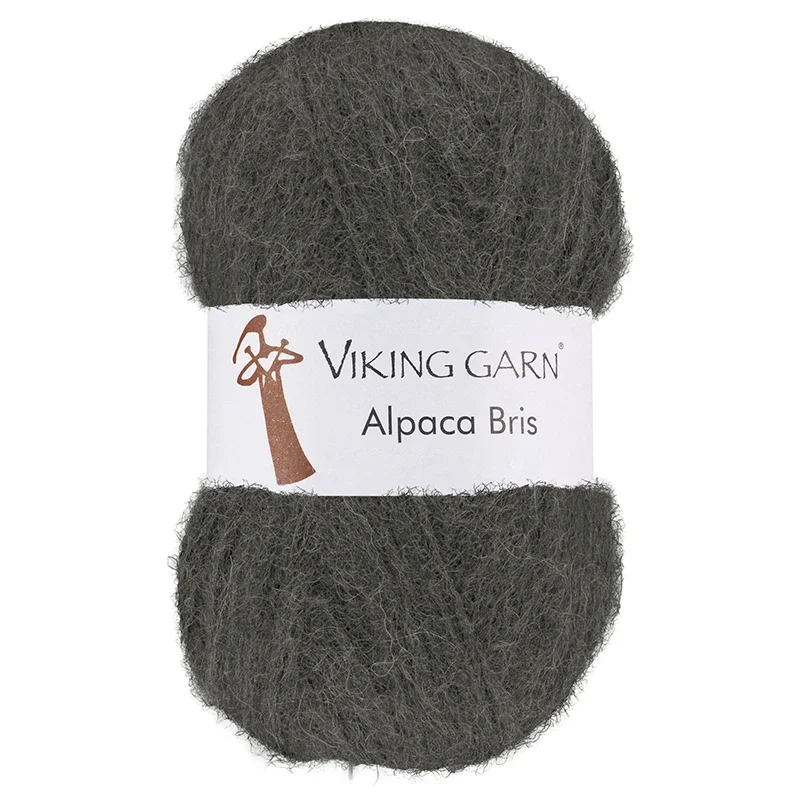 Handla nu Garn Alpaca Bris, 50g, Dammig Olivgrön 339