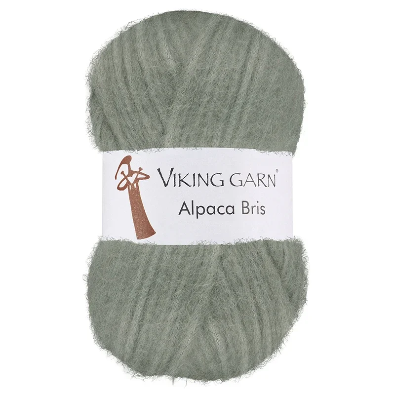 Garn Alpaca Bris, 50g, Ljusgrön 330 Expressleverans