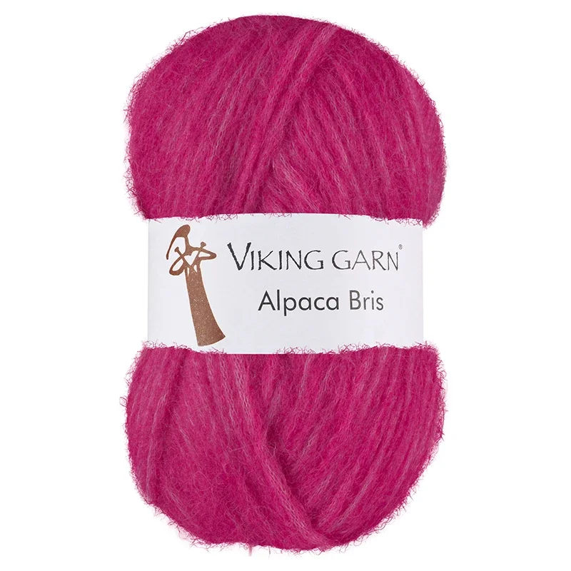 Garn Alpaca Bris, 50g, Cerise 362 Kundfavorit
