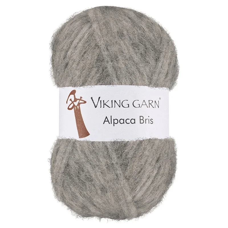 Garn Alpaca Bris, 50g, Grå 313 Erbjudandepris