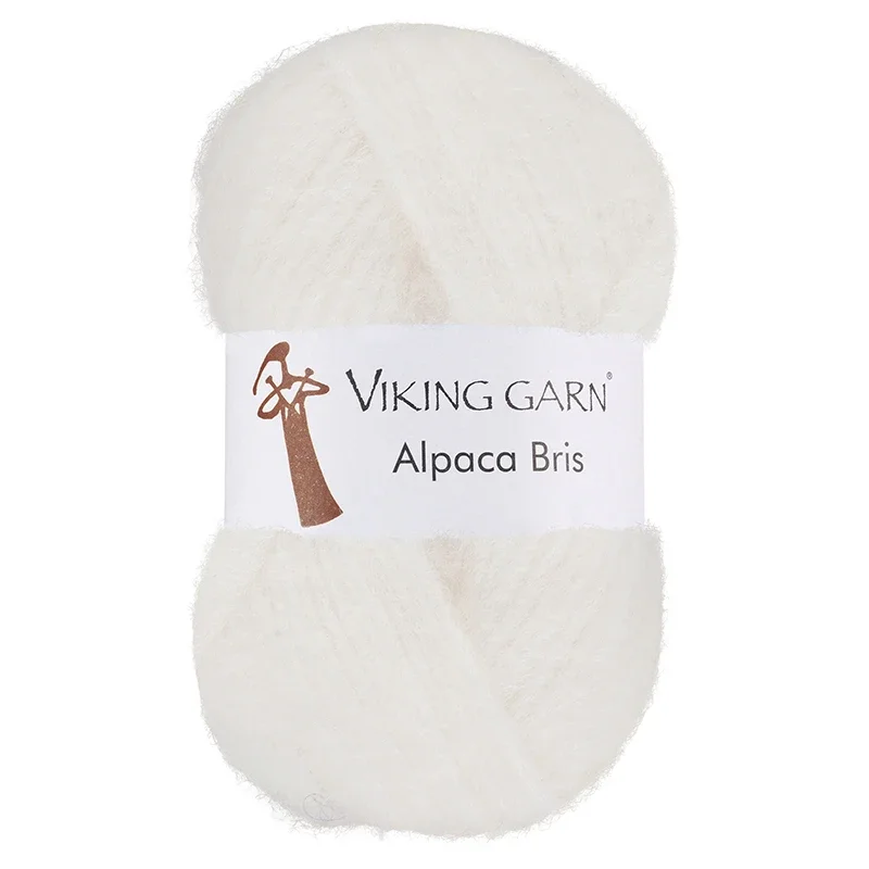 Kampanjpris Garn Alpaca Bris, 50g, Vit 300