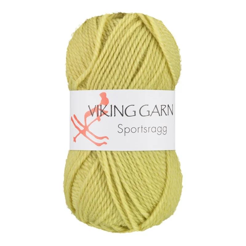 Premium Viking Garn Sportsragg, 50g, Ljus grön 531