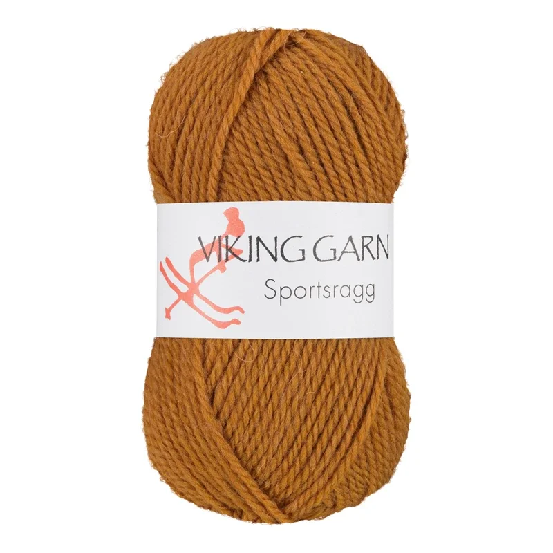 Viking Garn Sportsragg, 50g, Ockra gul 546 Rabatter