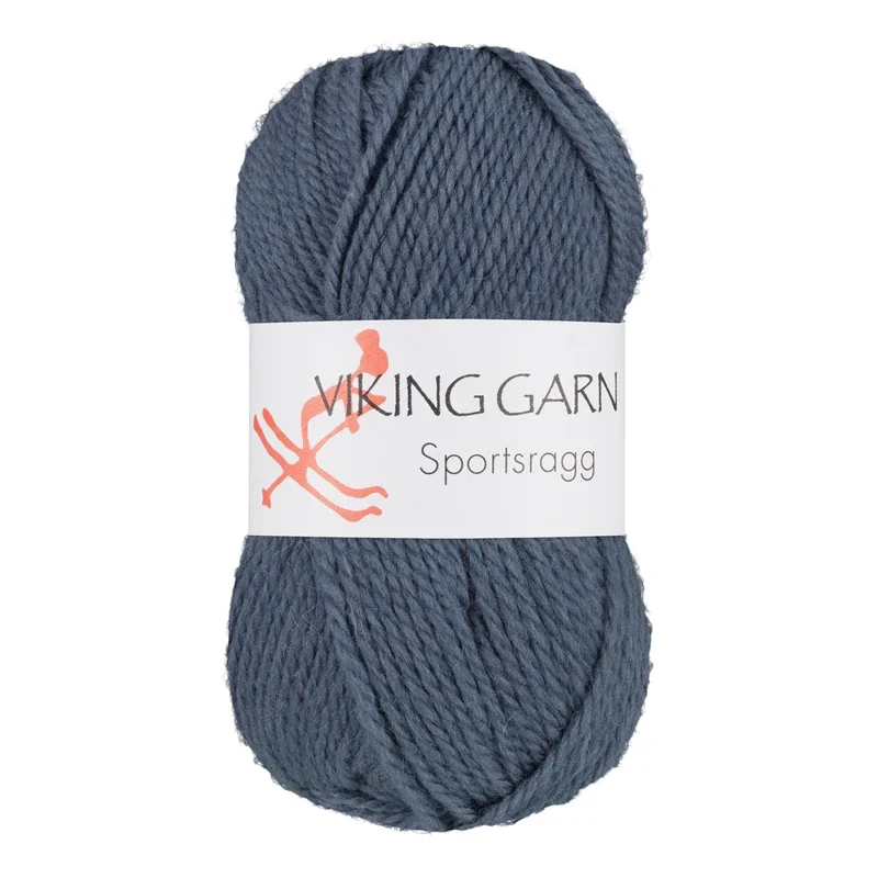 Sista chansen Viking Garn Sportsragg, 50g, Jeansblå 527
