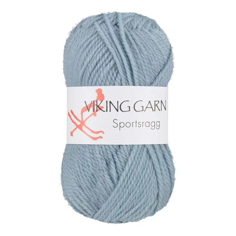 Viking Garn Sportsragg, 50g, Ljus jeansblå 524 Beställ nu