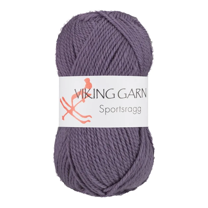 Billig Viking Garn Sportsragg, 50g, Lila 568