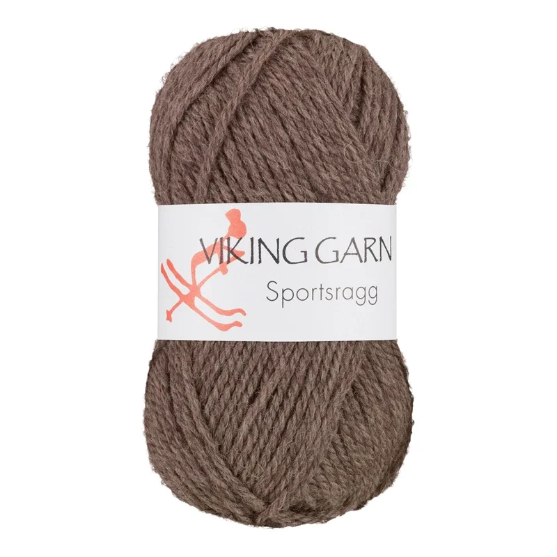 Extra rabatt Viking Garn Sportsragg, 50g, Ljusbrun 519