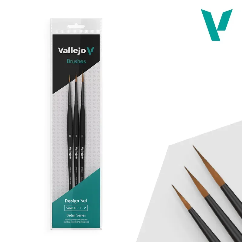 Begränsat antal Vallejo, Detail, Design Set synthetic Hair, 0, 1, 2