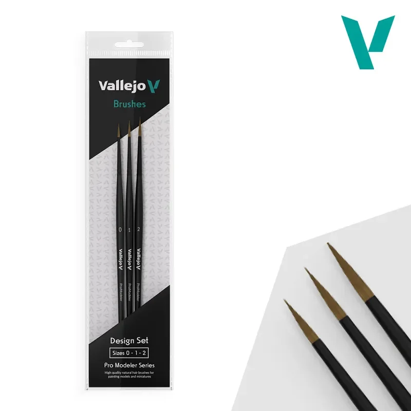 Vallejo, Pro Modeler, Design Set Natural Hair, 0, 1, 2 Lägg i varukorgen