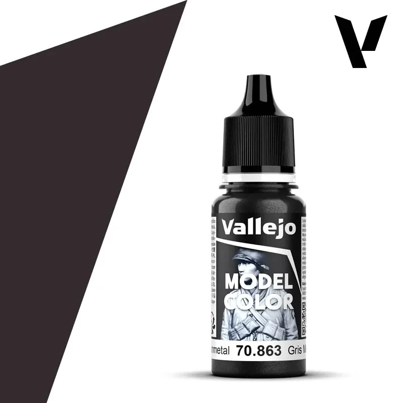 Billigare Vallejo Gunmetal (metallic), 18mm, No 198