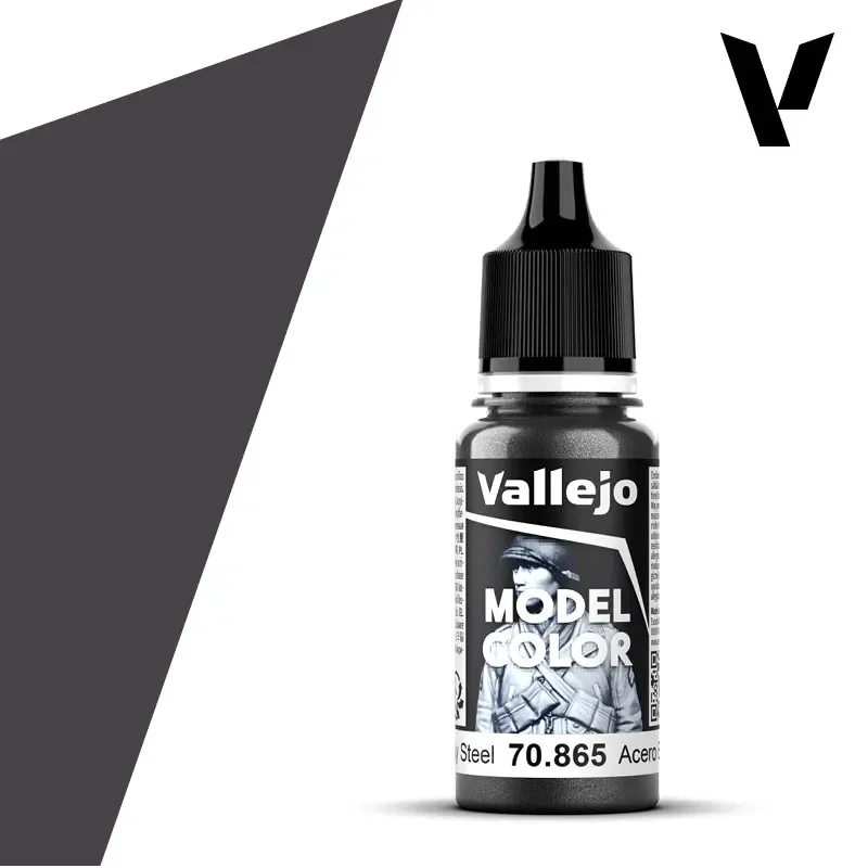 Kampanj Vallejo Oily Steel (metallic), 18mm, No 196