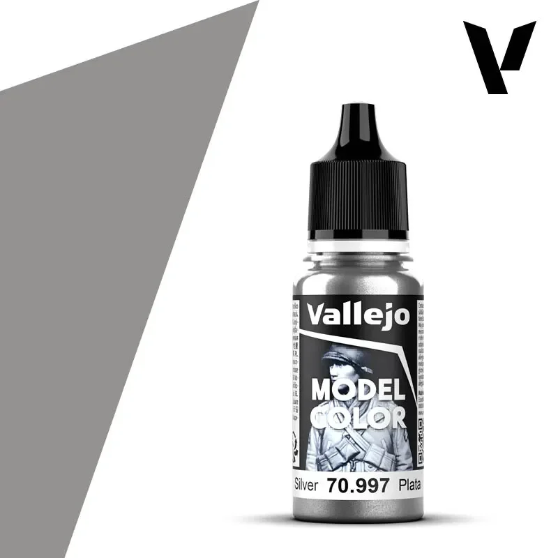 Säker betalning Vallejo Silver (metallic), 18mm, No 195