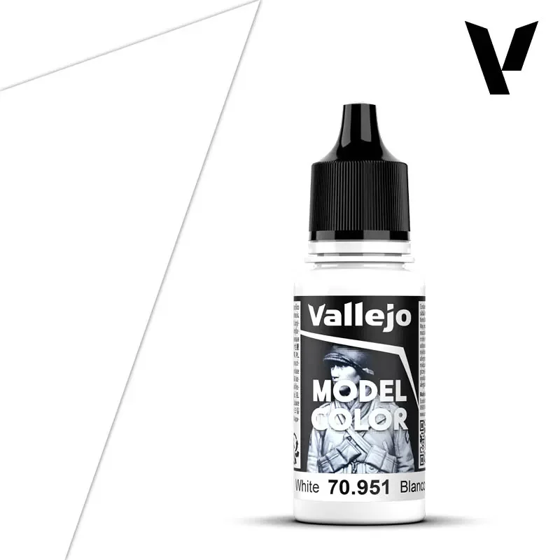 Vallejo White mat, 18mm, No 1 Säker betalning