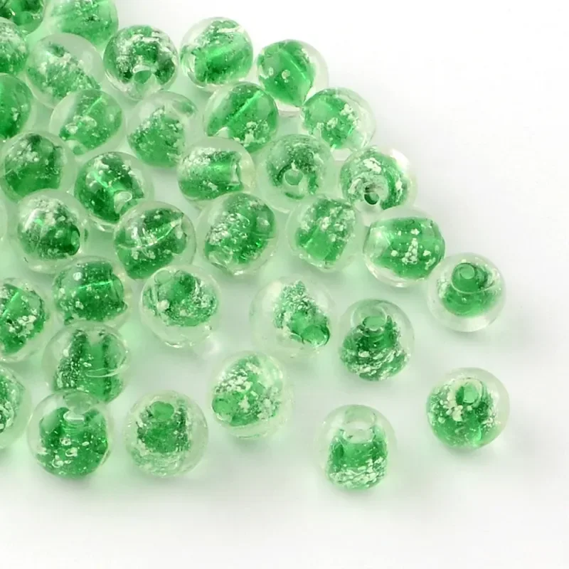 Lampwork, Glaspärlor, Lyser i mörker, Green Premium