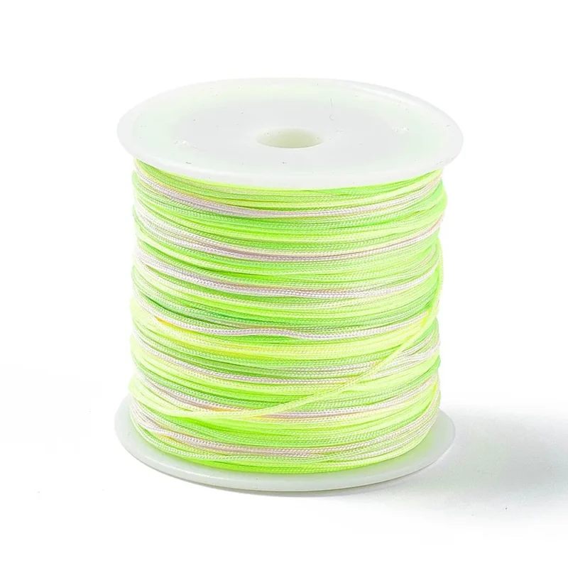 Nylontråd, Green Yellow, Flerfärgad, 0,8mm, 50m Rabatter
