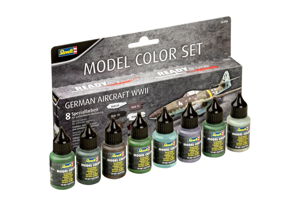 REVELL Model Color, German Aircraft WWII 8x17ml Fynd