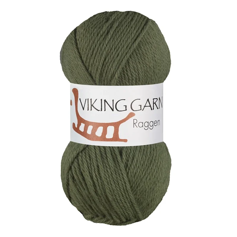 Viking Garn Raggen, 150g, Mörk Grön, 732 Säker betalning