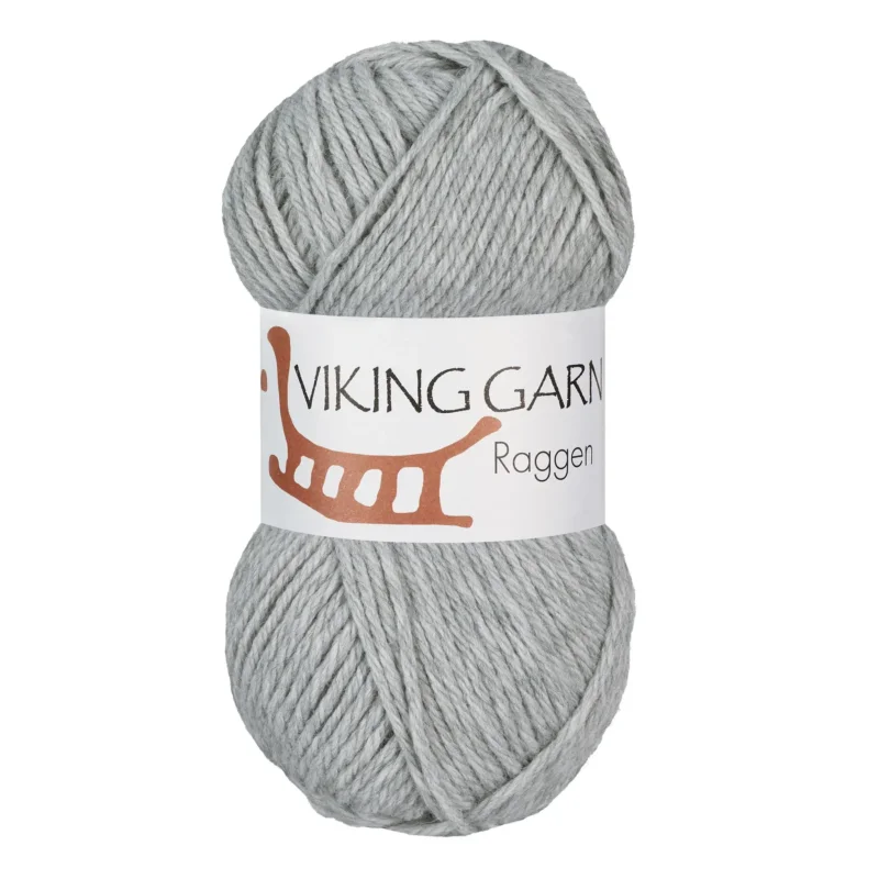 Viking Garn Raggen, 150g, Ljus Grå, 713 Fynd
