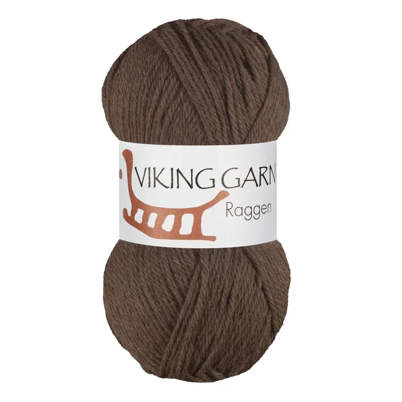 Viking Garn Raggen, 150g, Brun, 708 Kampanj