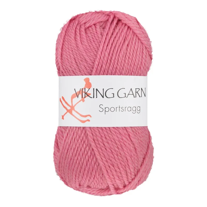 Viking Garn Sportsragg, 50g, Gammelrosa, 581 Billig
