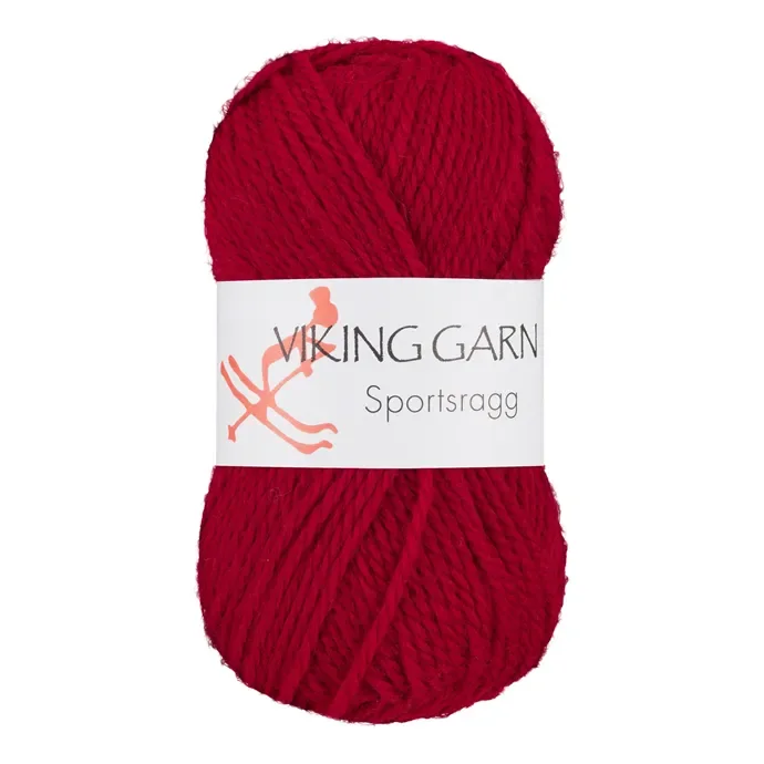 Viking Garn Sportsragg, 50g, Röd, 565 Köp online