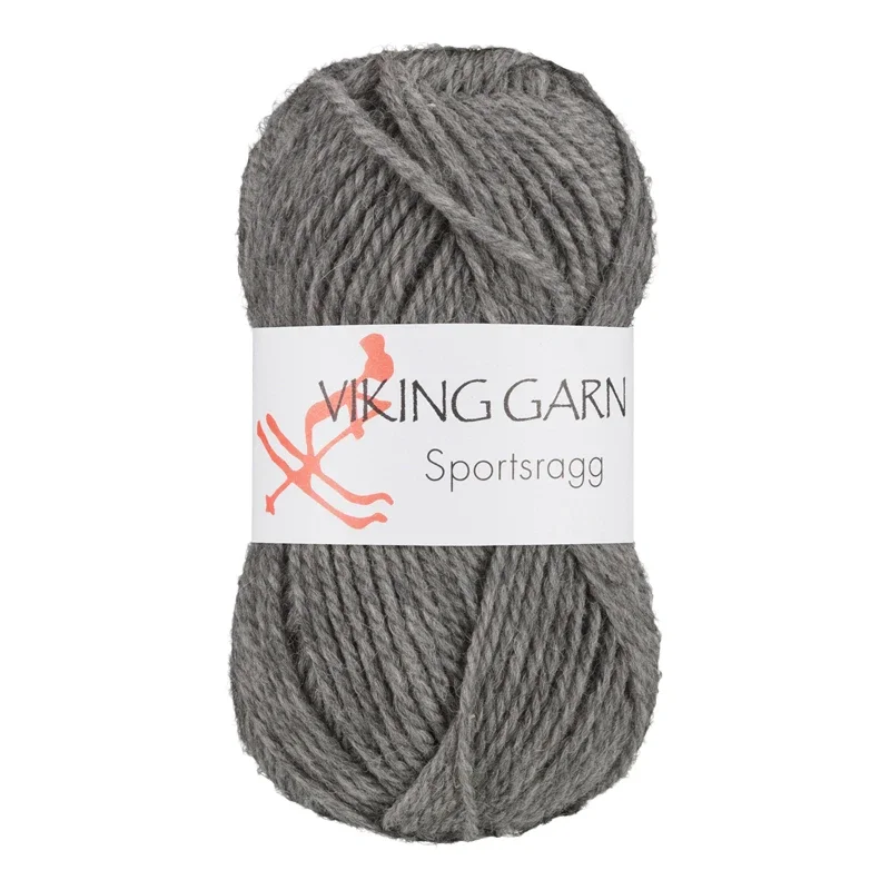 Viking Garn Sportsragg, 50g, Grå, 530 Rabatter
