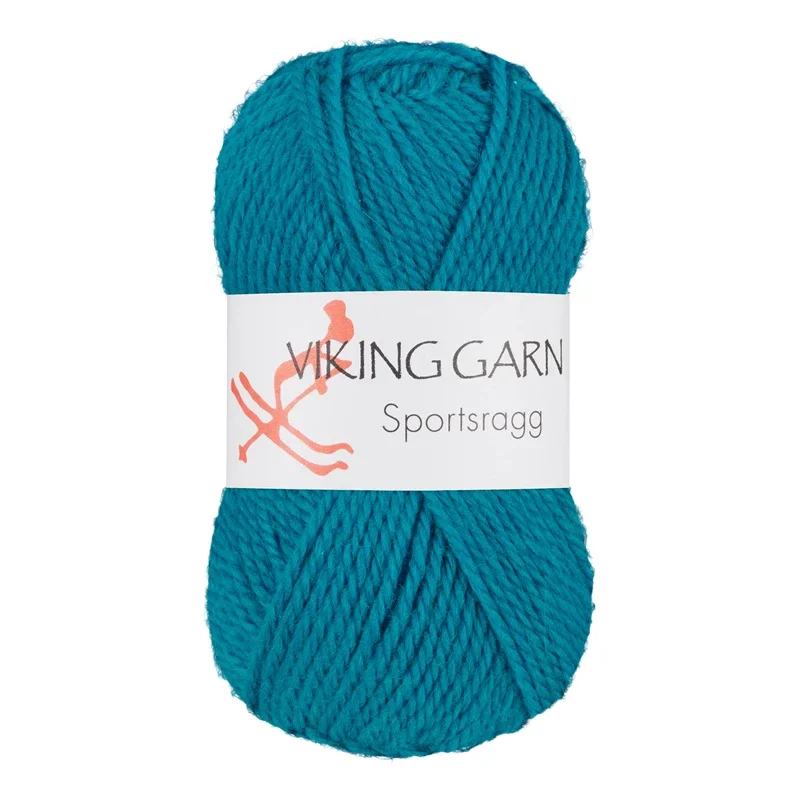 Beställ idag Viking Garn Sportsragg, 50g, Turkos, 529