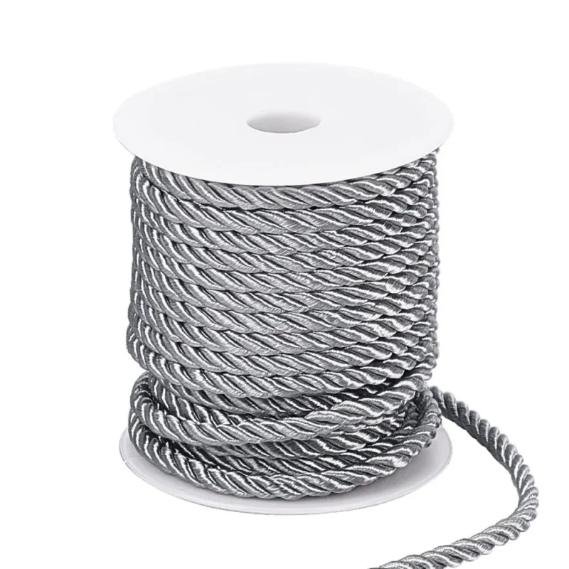 Polyestertråd, Dark Grey, 5mm, 18m Populär