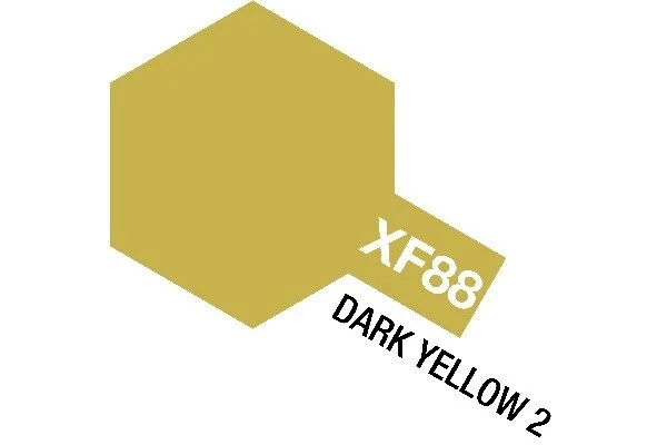 TAMIYA Acrylic Mini XF-88 Dark Yellow 2 (Flat) Fynd