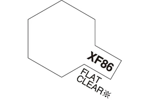 TAMIYA Acrylic Mini XF-86 Flat Clear (Flat) Lägg i varukorgen