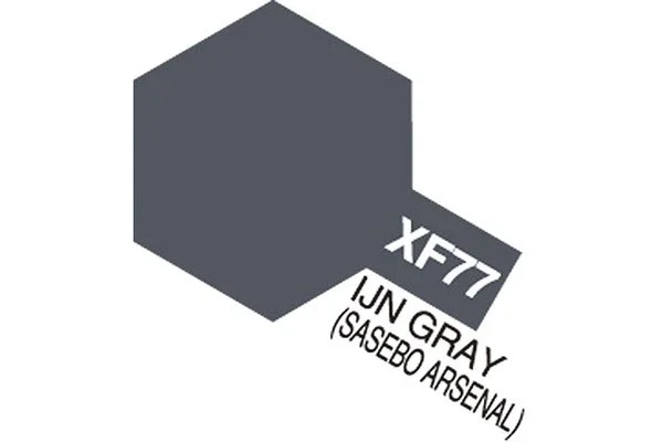 TAMIYA Acrylic Mini XF-77 IJN Gray Sasebo (Flat) I lager