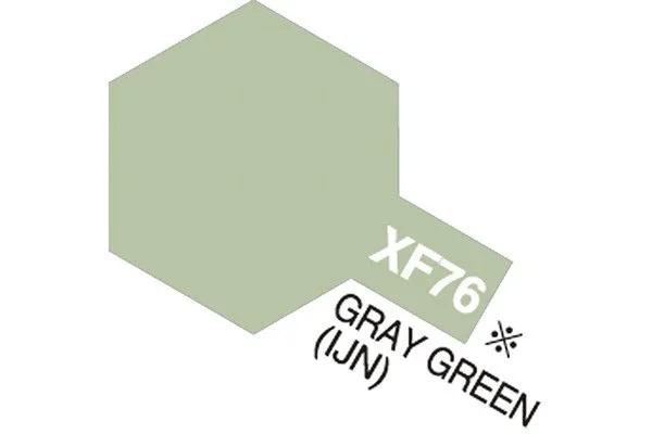 TAMIYA Acrylic Mini XF-76 Gray Green IJN (Flat) Snabb frakt