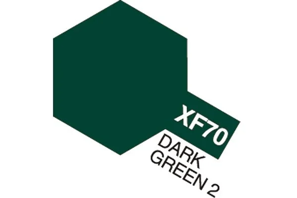 TAMIYA Acrylic Mini XF-70 Dark Green 2 (Semi Gloss) Fynd