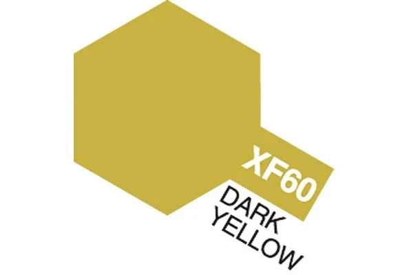 Begränsat erbjudande TAMIYA Acrylic Mini XF-60 Dark Yellow (Flat)