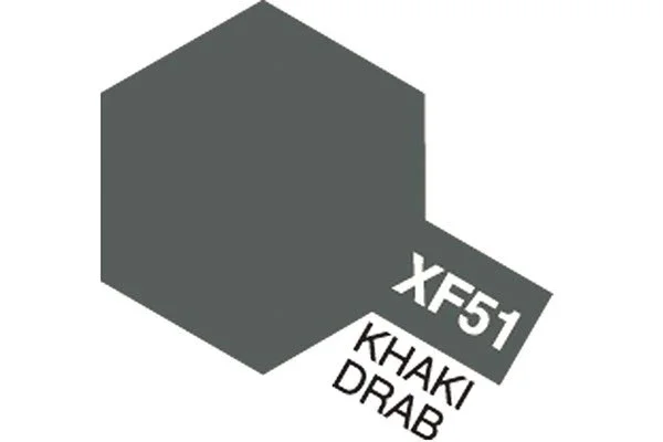 TAMIYA Acrylic Mini XF-51 Khaki Drab (Flat) Fynd