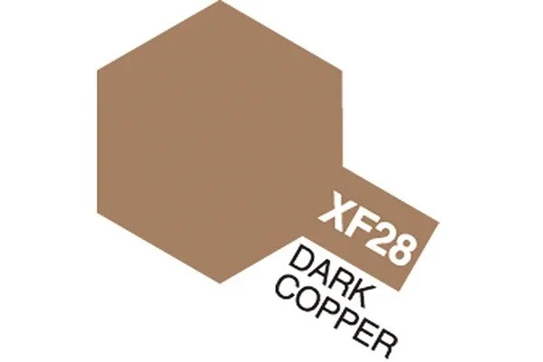 TAMIYA Acrylic Mini XF-28 Dark Copper (Flat) Populär