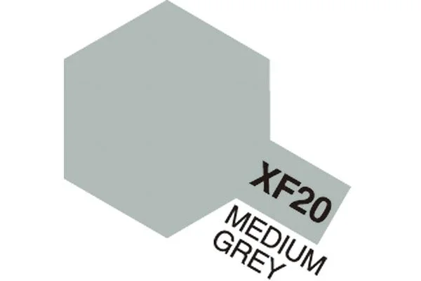 Populär TAMIYA Acrylic Mini XF-20 Medium Grey (Flat)