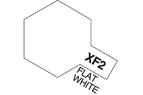 TAMIYA Acrylic Mini XF-2 Flat White (Flat) Nedsatt pris