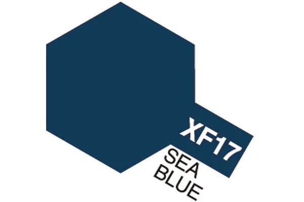 TAMIYA Acrylic Mini XF-17 Sea Blue (Flat) Rabatter